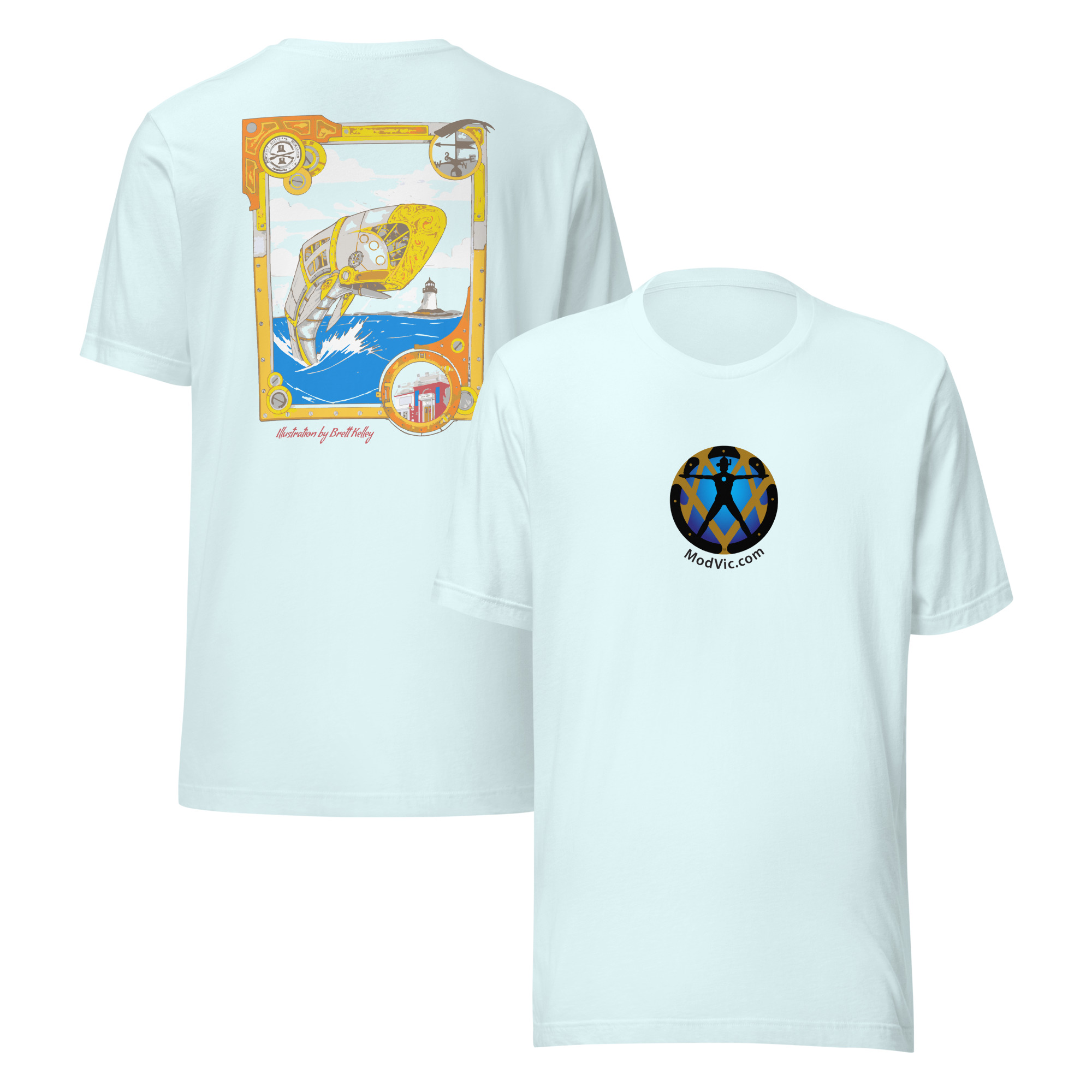 Nantucket Whale Unisex T-shirt - Image 3