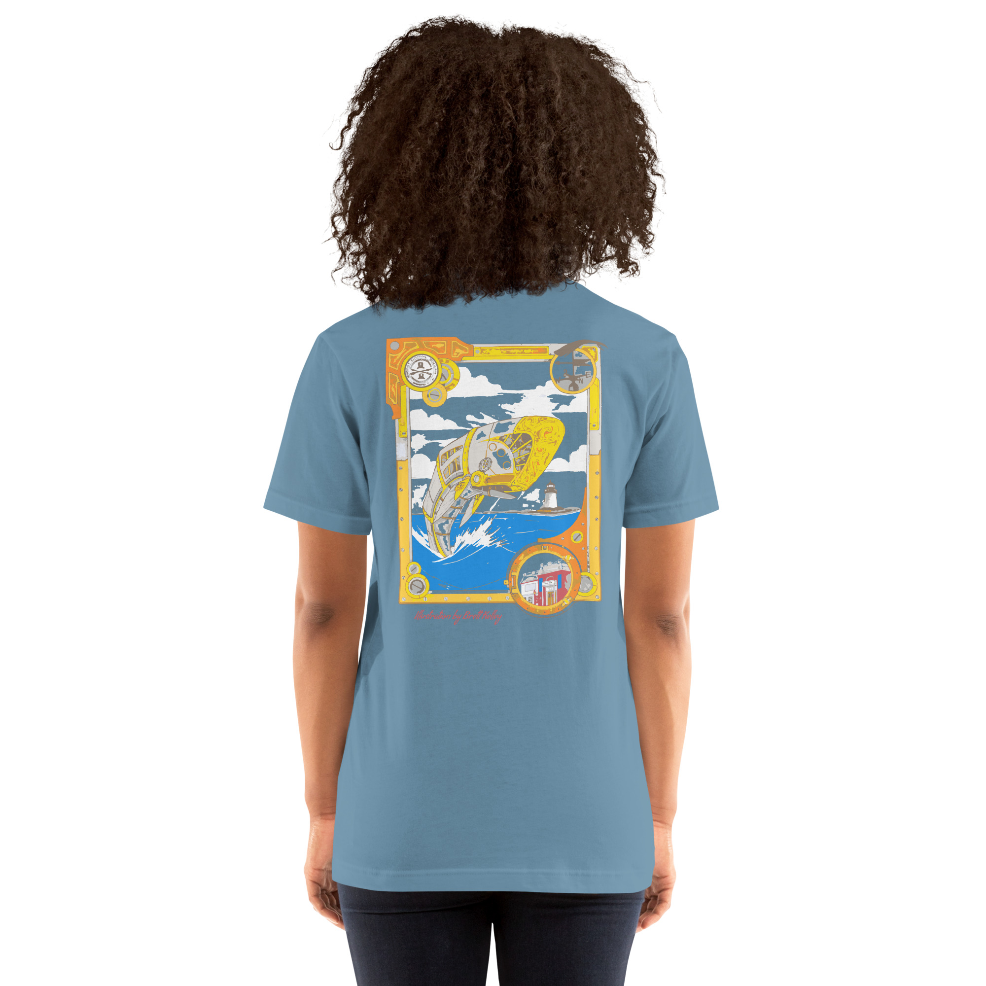 Nantucket Whale Unisex T-shirt - Image 5