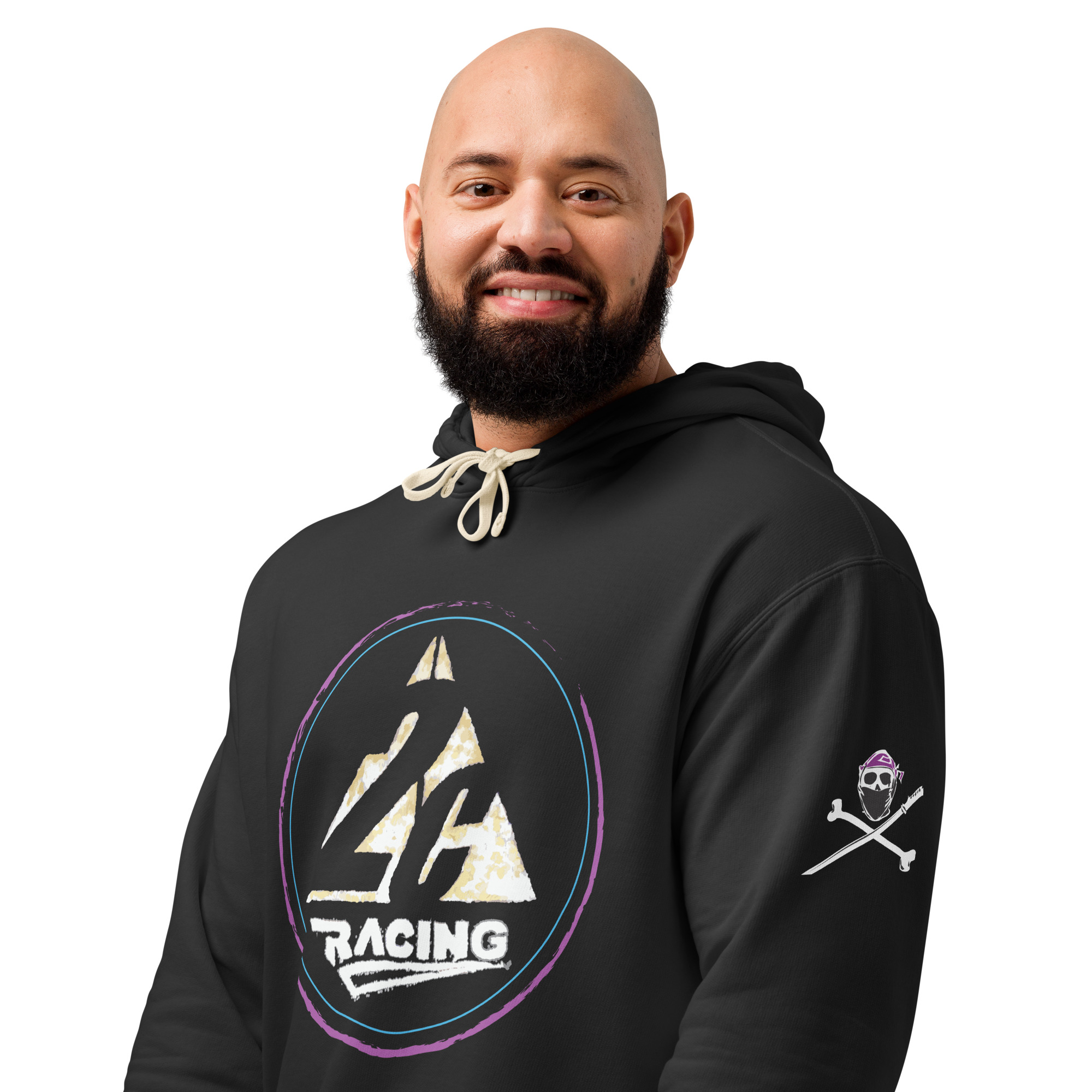 2C Racing Skull Sleeve Lightweight Hoodie