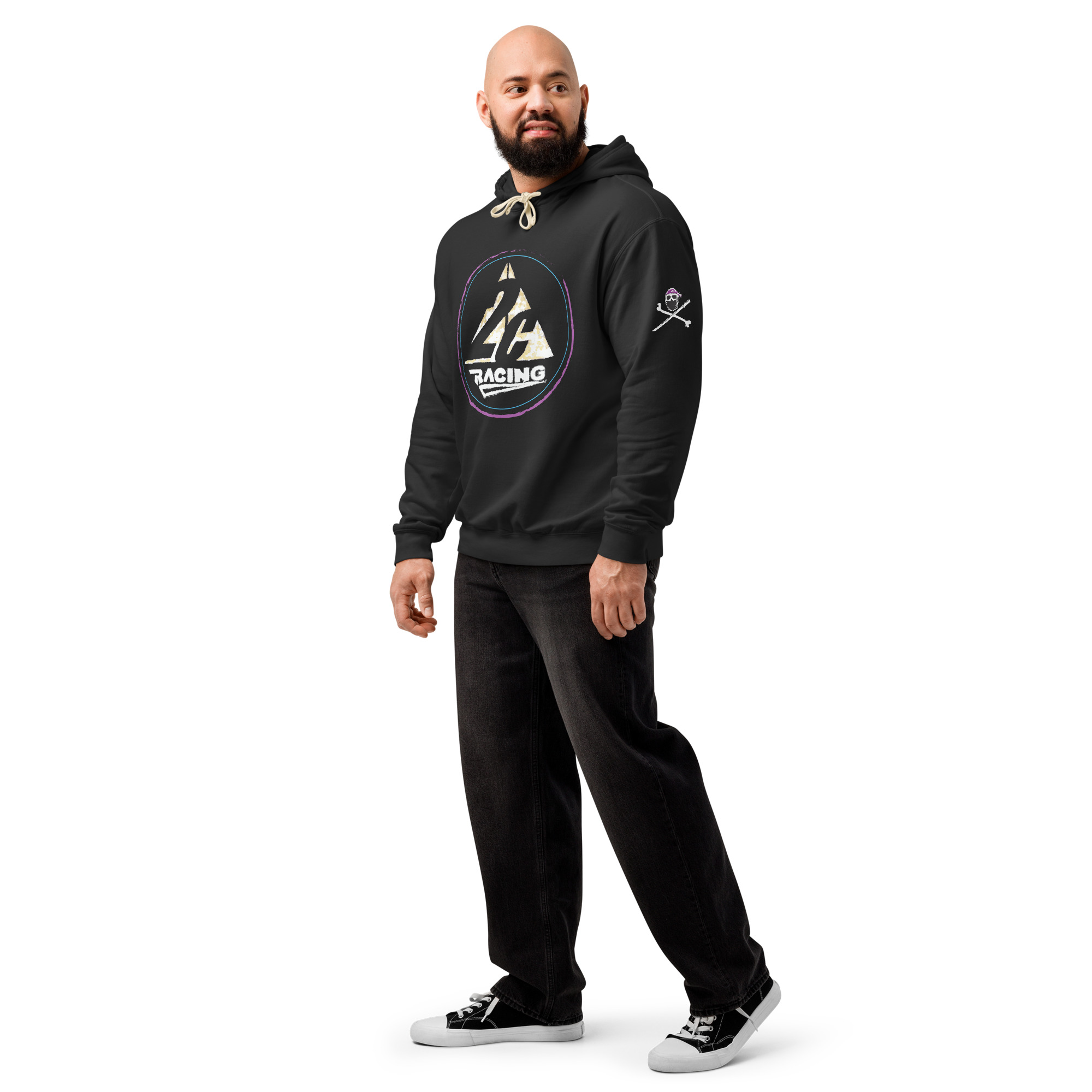 2C Racing Skull Sleeve Lightweight Hoodie - Image 2