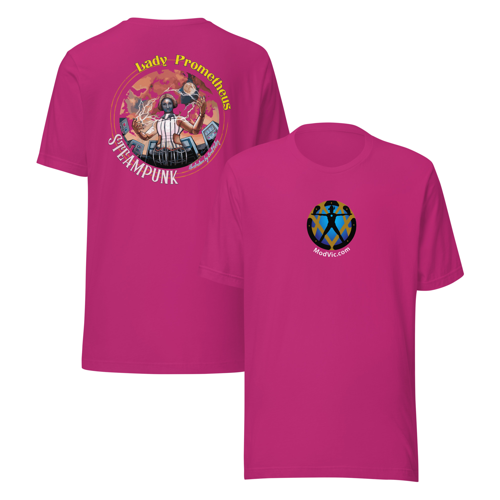 MV Lady Prometheus ON BACK Lightweight T-shirt - Image 3