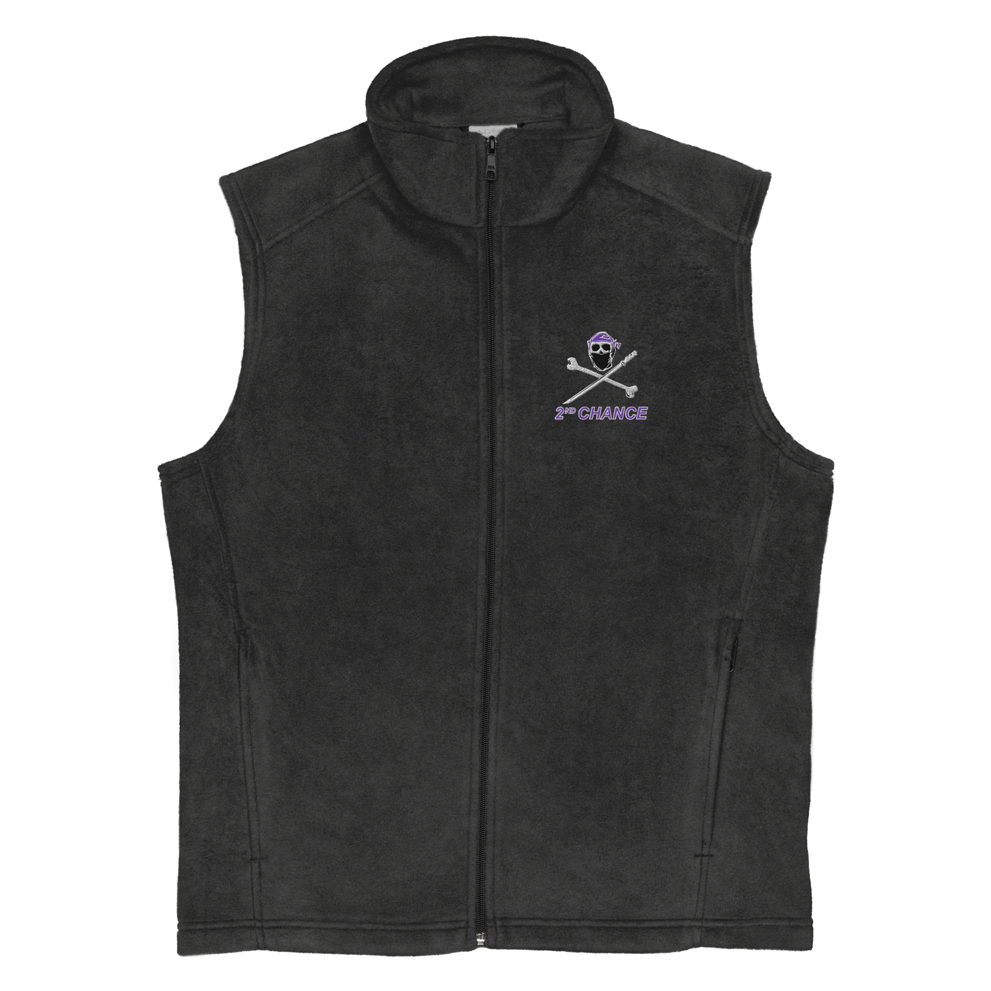 2C Men’s Columbia Fleece Vest NINJA PIRATE - Image 2