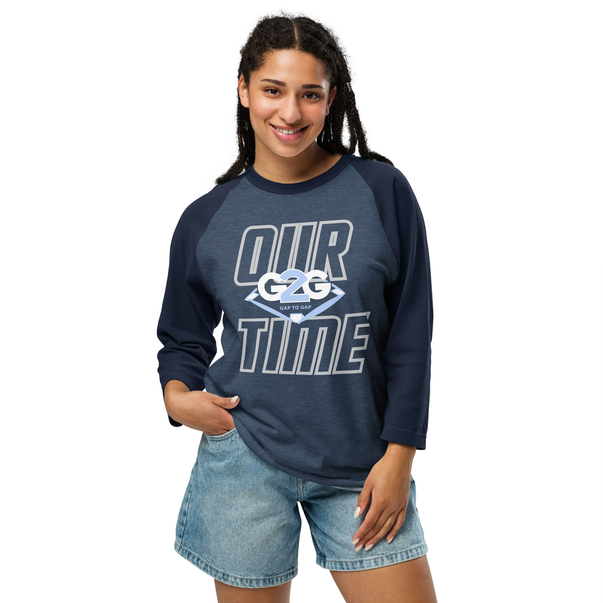 G2G Our Time 3/4 Sleeve Raglan Shirt