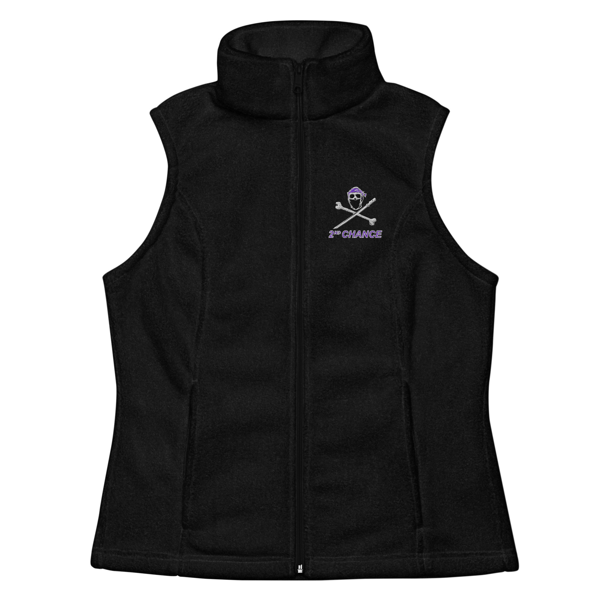 2C Women’s Columbia Fleece Vest RACING - Image 2