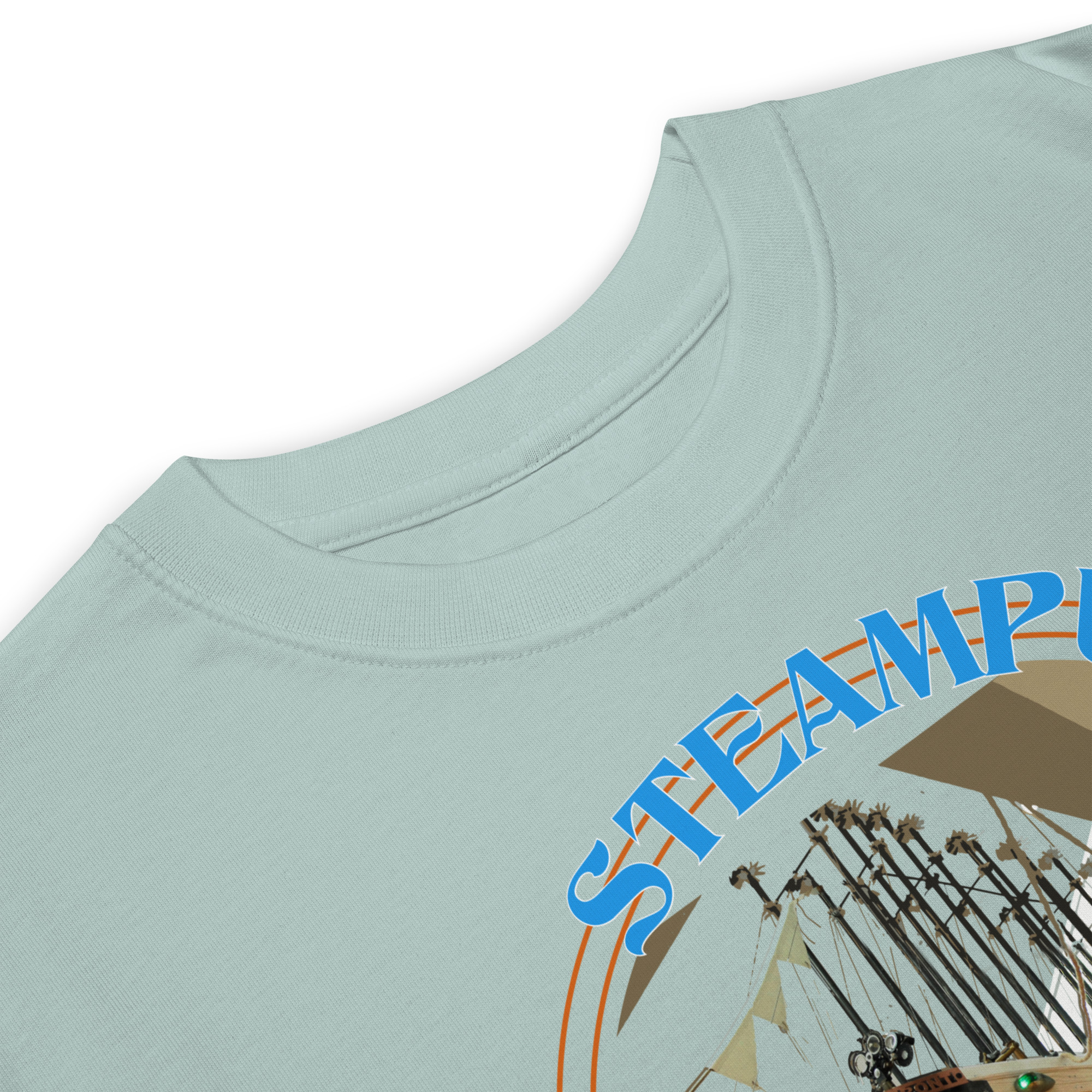 MV Clipper of the Clouds ON FRONT Heavyweight T-shirt - Image 5