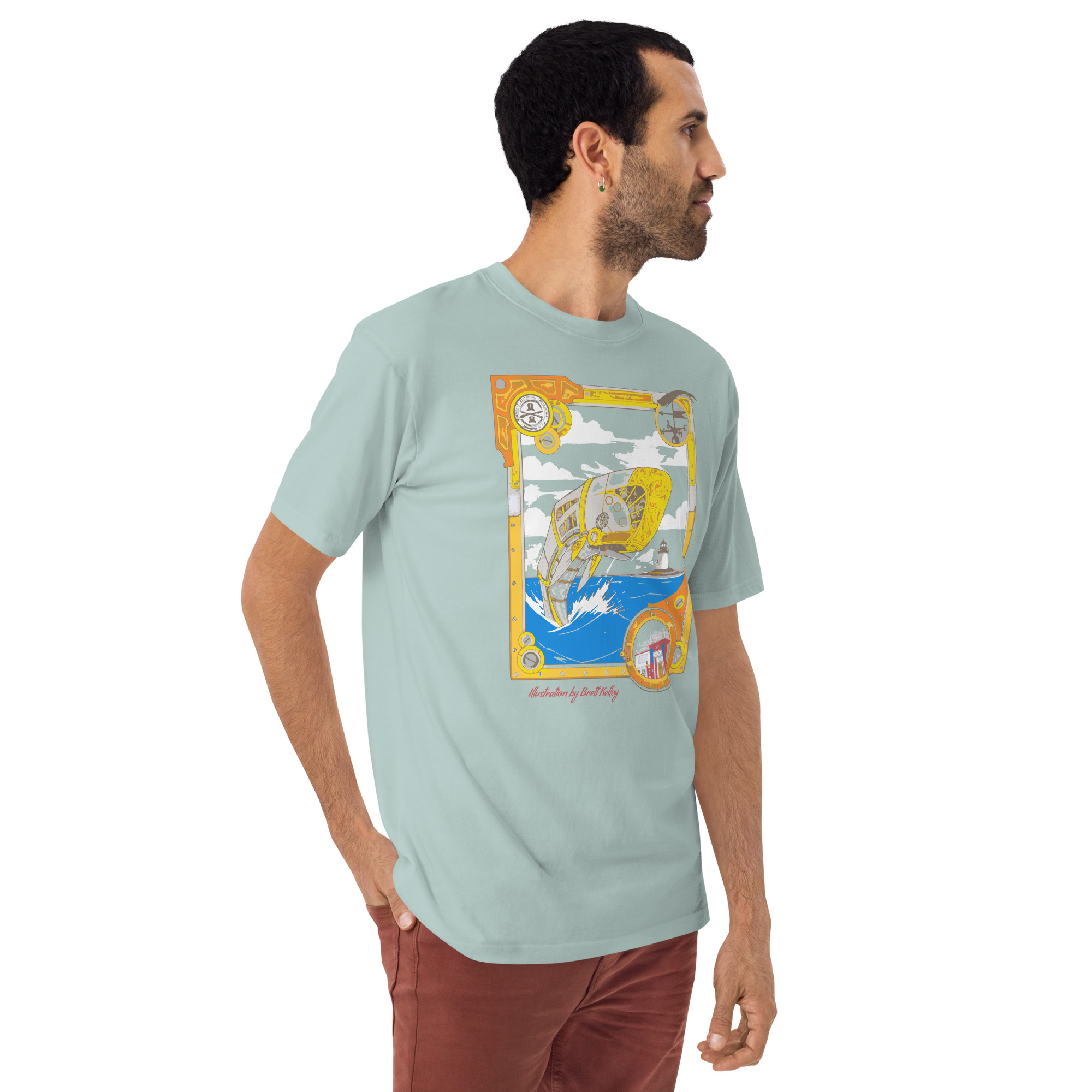 MV Nantucket Whale ON FRONT Heavyweight T-shirt - Image 5