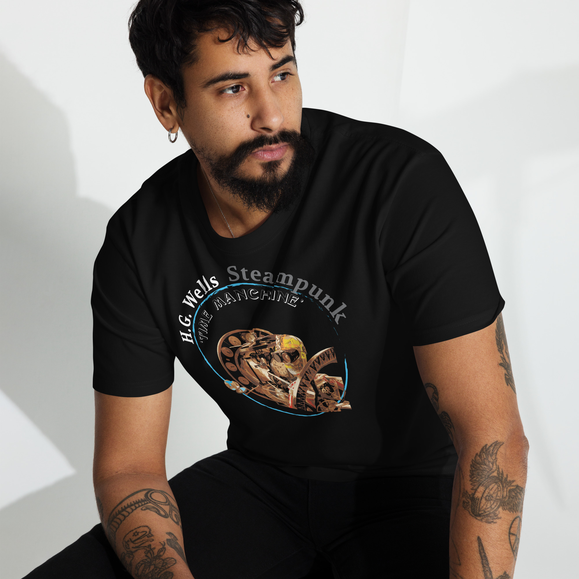 MV HG Wells ON FRONT Heavyweight T-shirt - Image 4