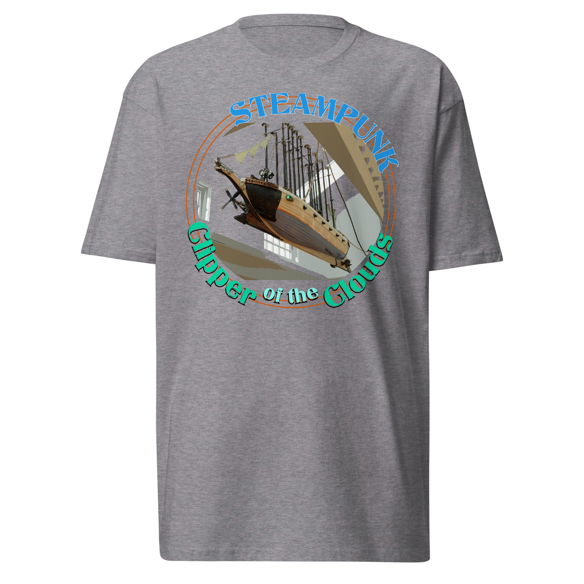 MV Clipper of the Clouds ON FRONT Heavyweight T-shirt - Image 7