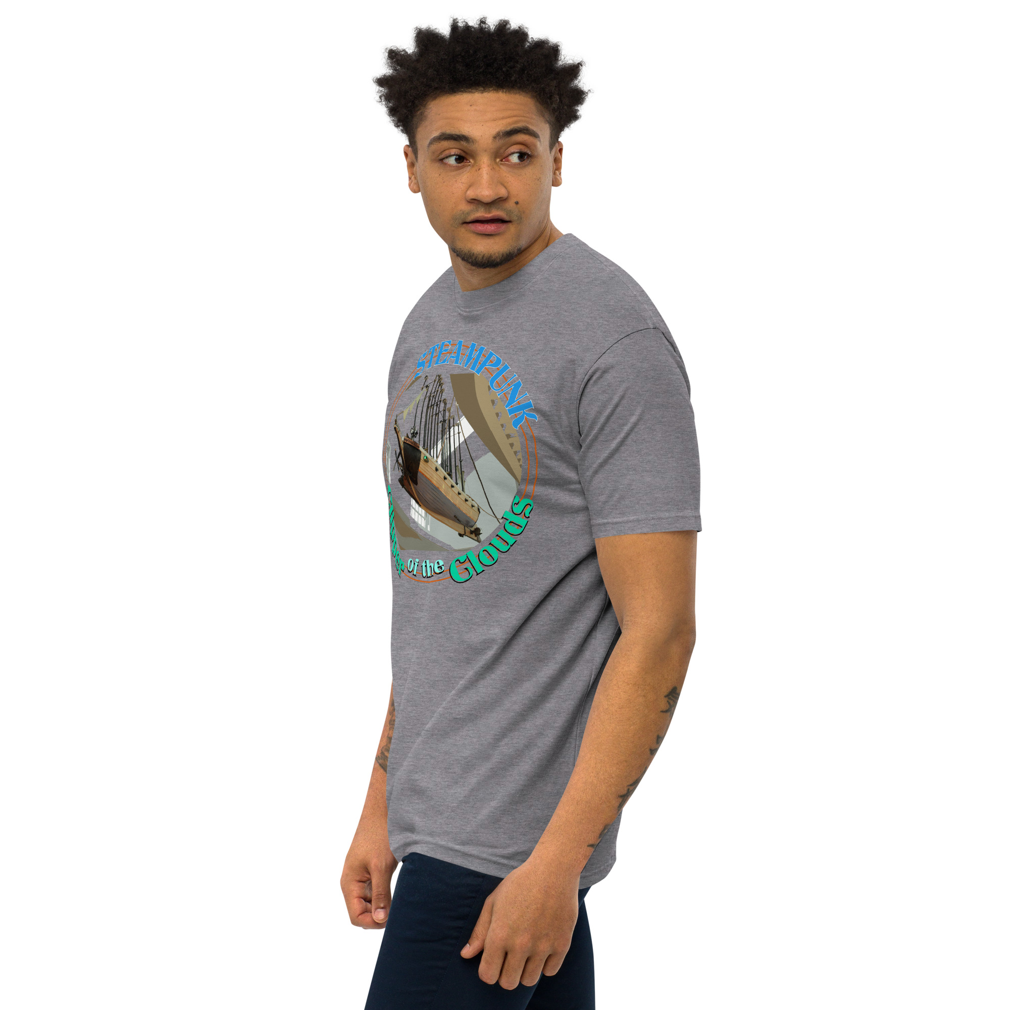 MV Clipper of the Clouds ON FRONT Heavyweight T-shirt - Image 8