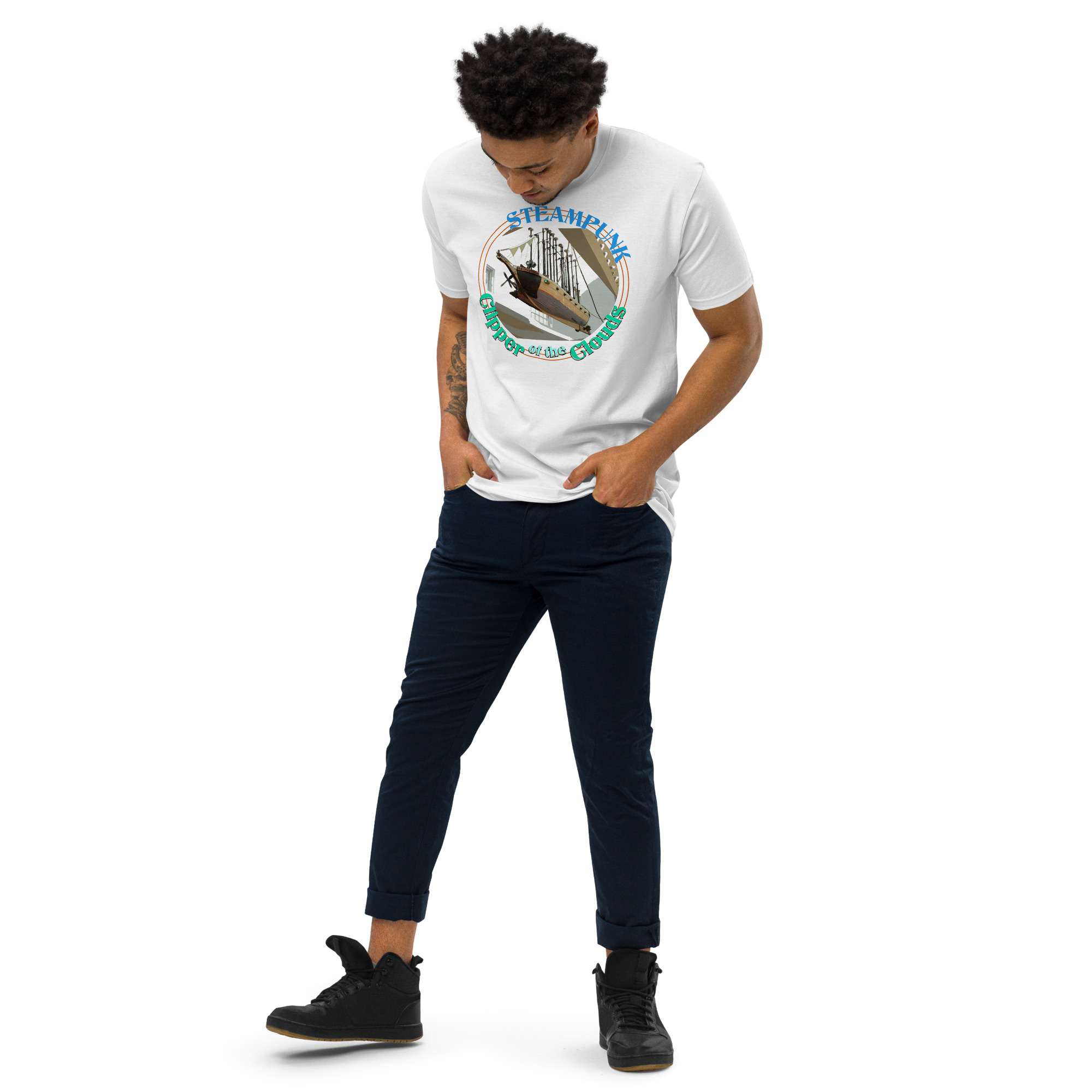 MV Clipper of the Clouds ON FRONT Heavyweight T-shirt